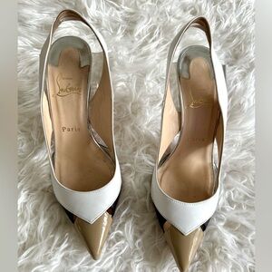 Unique scarpin Christian Louboutin two colors size 6